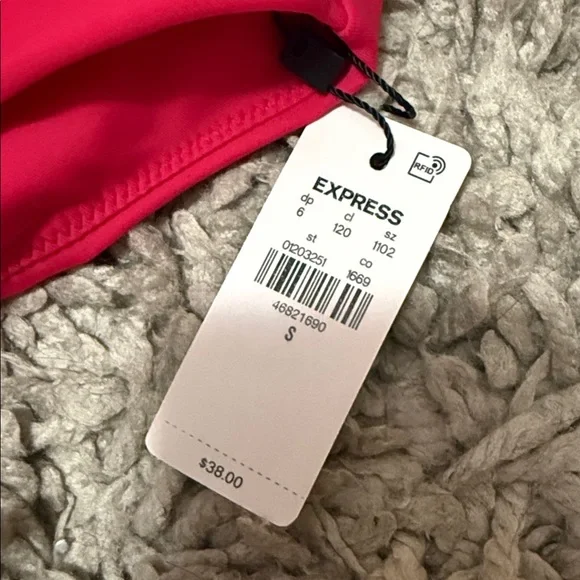 Express Vibrant Pink and Orange Bikini Bottom - Picture 2 of 7